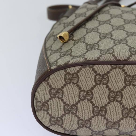GUCCI GG Supreme Web Sherry Line Shoulder Bag PVC Beige 164 02 034 Auth ar12279 - Picture 14 of 16
